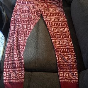 Uniqlo fuzzy pajama pants